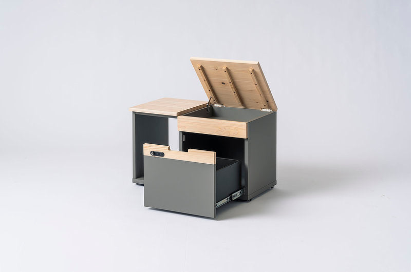 Mobile drawer bench
